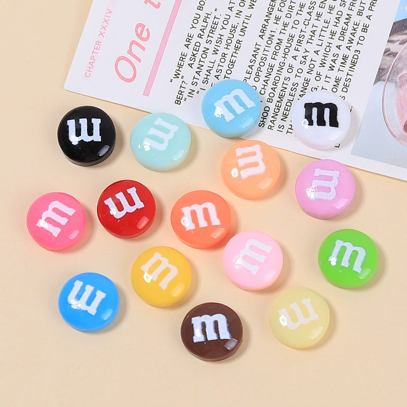 [Wholesale of Xigo Factory] Handmade DIY simulation creamy rubber drops resin accessories classic M beans