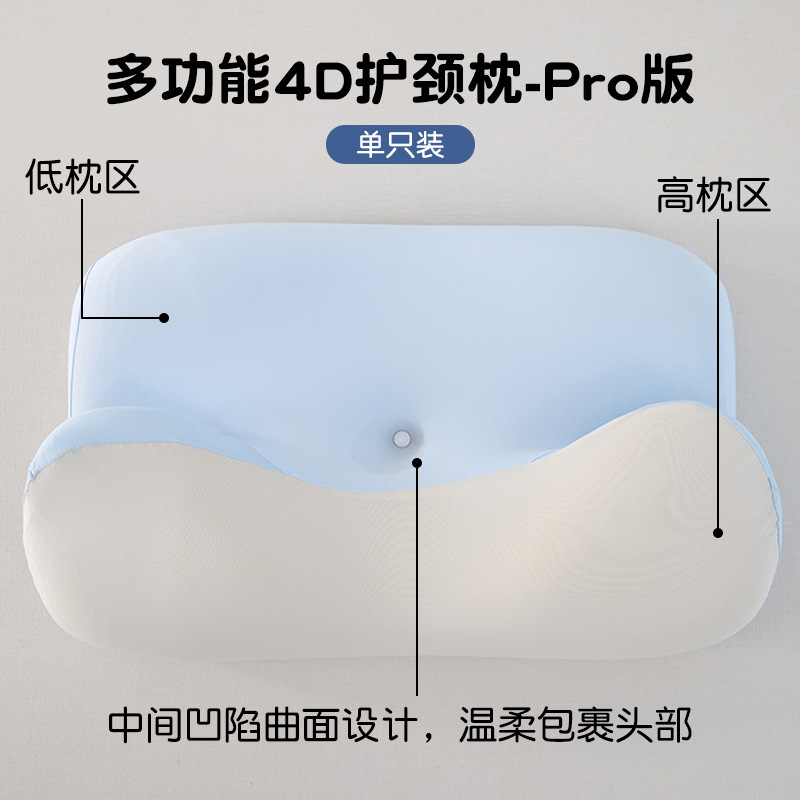 almohada especial para proteger la columna vertebral cervical para ayudar a dormir almohada de algodón de memoria para adultos dormitorio de estudiantes almohada de descanso ergonómica