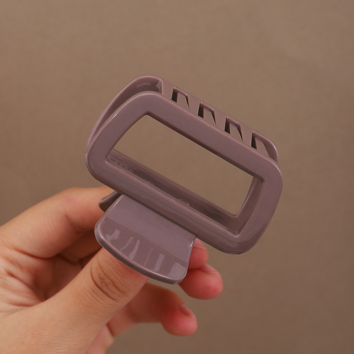 Pequeño cuadrado suave silicona clip para el cabello clip para el cabello suave anti-choque protección de la cabeza de back clip para el cabello resistente a caídas clip para el cabello duradero