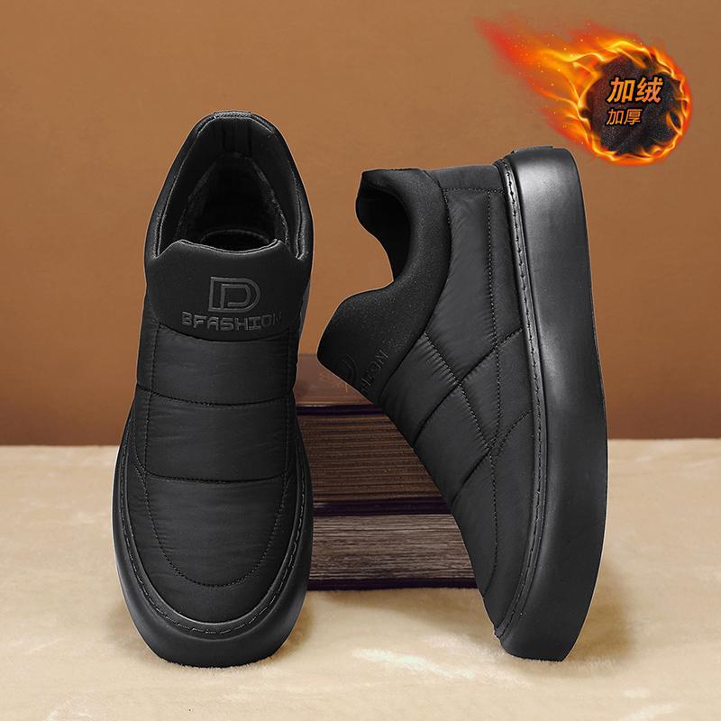 Invierno nuevo estilo más terciopelo engrosamiento suela gruesa zapatos de hombre Northeast zapatos deportivos cálidos moda casual botas de nieve cabello de una pieza
