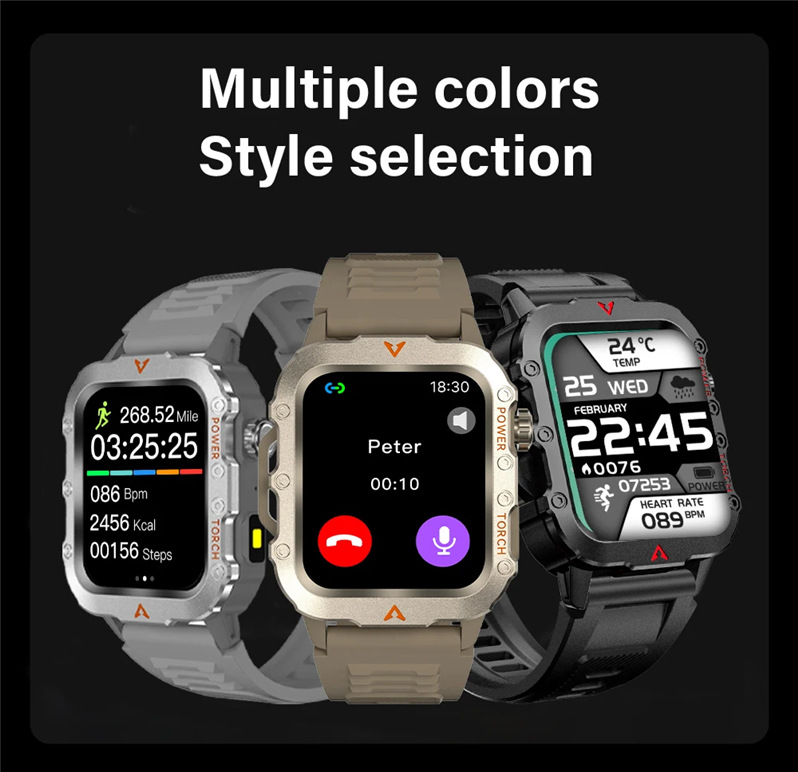 Cross-border Q11 smartwatch 1.73-inch Bluetooth call outdoor sports watch, Southeast Asia foreign trade factory batch undefined