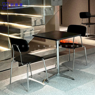 Industrial Style Cafe Table and Chair Combination Net Celebration Milk Tea Dessert Shop Diablo Table Casual Dining Bar Dining Chair Commercial