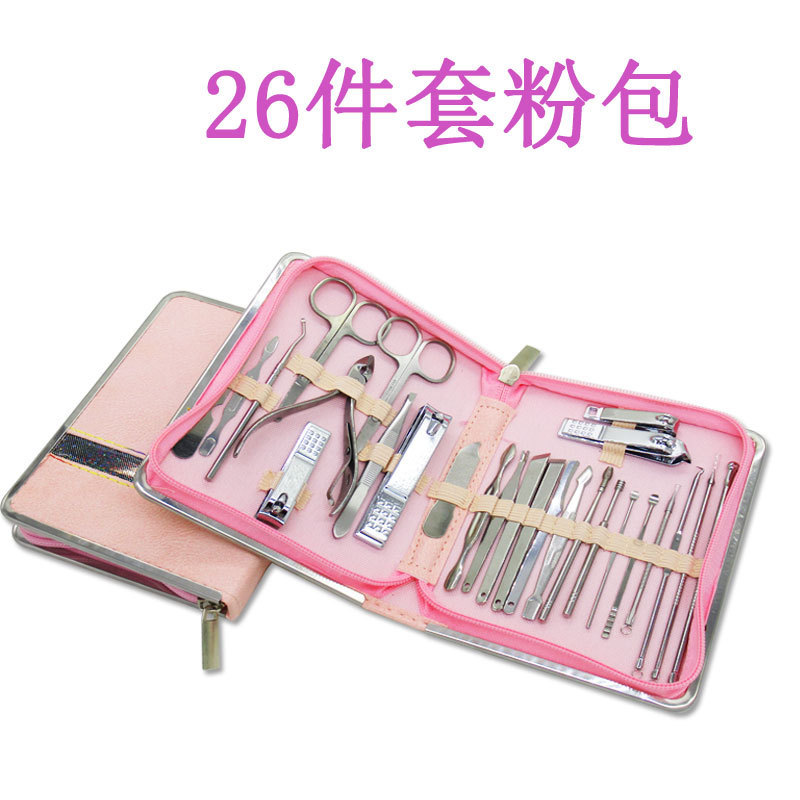 Pink leather case-white parts