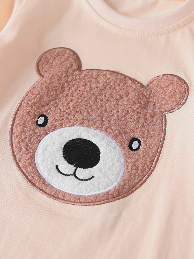 Malwee set de niños otoño y invierno nuevo estilo europeo y americano ropa de casa para niños de media edad, cuello redondo, manga larga para niños dos piezas set