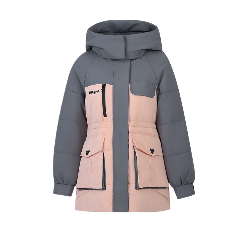 2025 invierno nuevo estilo de chaqueta de algodón de pluma de moda para mujeres, chaqueta de algodón cálido y casual gruesa