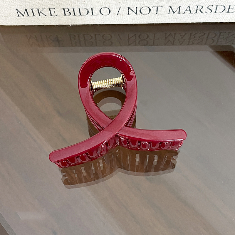 Bordeaux haarclip voor dames elegante haarklem_voghion.com