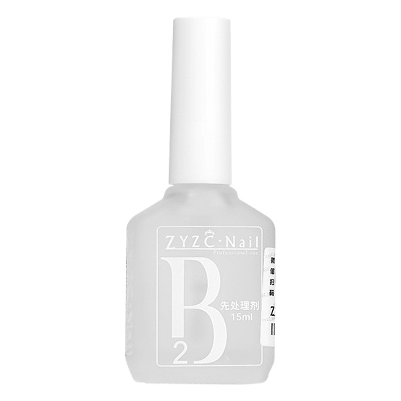Zyzc agente de eliminación de uñas UV Adhesivo B2 Primer agente de tratamiento agente aglutinante agente anti-deformación desecante líquido de equilibrio de belleza de uñas