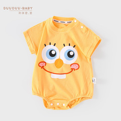 DUUDUU Baby Bodysuit Short Sleeve Climbing Suit Summer Clothing Baby Hati Newborn Clothes A-Grade Cotton