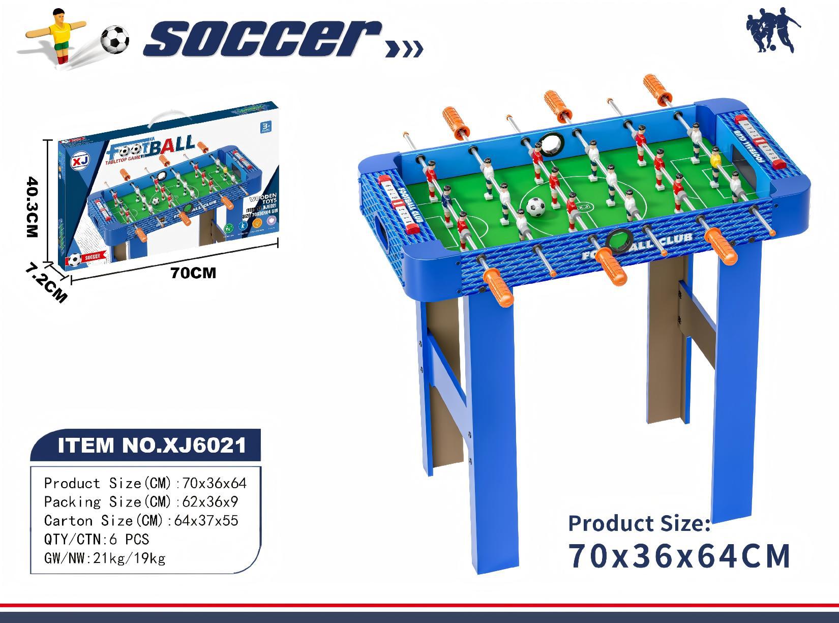 Mesa de fútbol infantil competitivo transfronterizo de cuatro golpes de seis golpes de mesa de fútbol de mesa para dos jugadores contra la mesa de batalla juguetes interactivos de ocio para padres e hijos