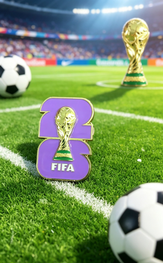 2026 Estados Unidos, Canadá, México, broche de la Copa del Mundo, aleación de goteo de aceite, recuerdos, actividades deportivas, accesorios, mochila
