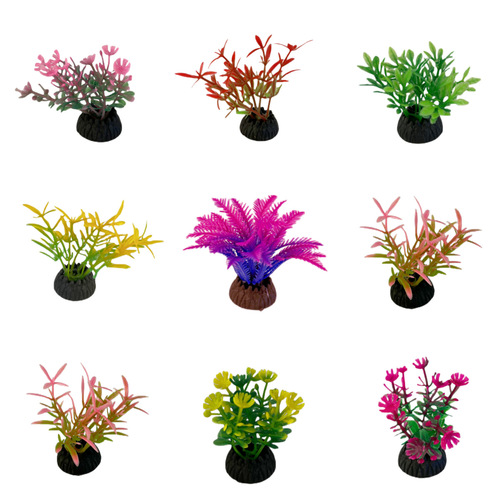 Mini sunflower aquarium fish tank decorations ecological flowers artificial flowers and plants landscaping artificial flowers and water plants