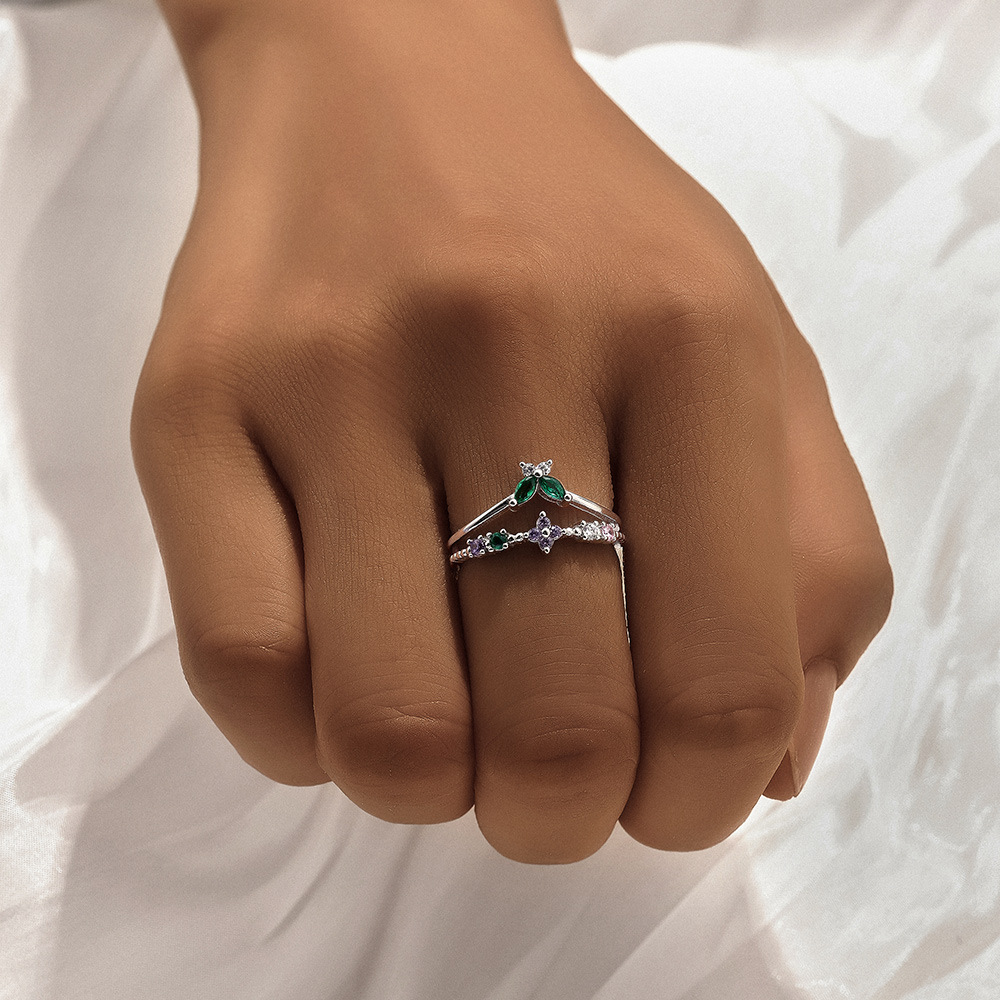 2g Weight Zircon Inlay Material Open Rings Classification Adjustable Ring Size 1 Piece Quantity Daily Occasion 925 Sterling Silver Material Cross, Heart Shape, Butterfly Pattern All Seasons Season Women's Gender Plating, Inlay Design Simple Style, IG Style Style 925 Sterling Silver Zircon Cross Heart Shape Butterfly Open Rings 925 Sterling Silver Rings 43
