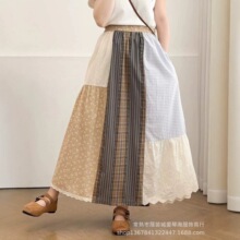 �ļ��¿��ȹɭŮϵ���հٴ�ƴ���黨ƴ����˿�г������ȹ 39550