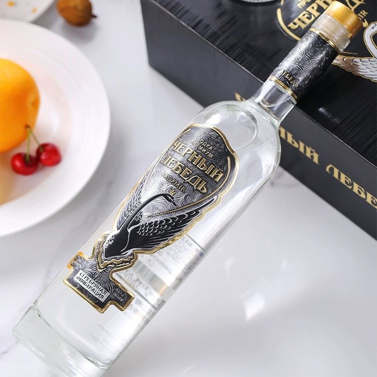 黑天鹅伏特加酒俄罗斯原装进口拉达米尔牌vodka原味700ml保真白酒