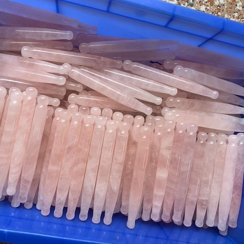 Natural Jade Acupuncture Pen, Acupuncture Stick, Acupuncture Stick, Pink Crystal Pulling Stick, Quartz Scraping Stick, Meridian Pulling Stick Natural Jade Acupuncture Pen, Acupuncture Stick, Acupuncture Stick, Pink Crystal Pulling Stick, Quartz Scraping Stick, Meridian Pulling Stick