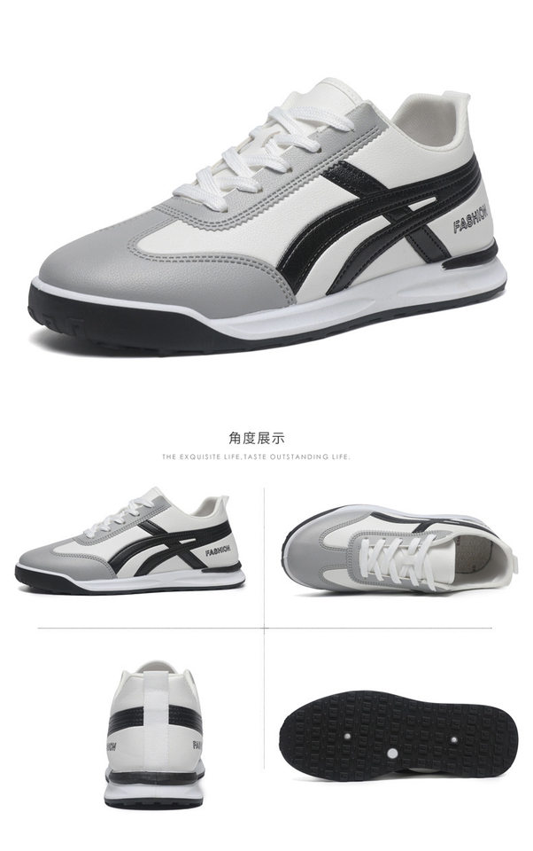 Giày nam kiểu Forrest Gump cổ thấp, sneaker vải phối màu, đế cao su, thoáng khí, phong cách Hàn Quốc — 101 Da Nam - Xanh Quýt [Hộp], 101 Da nam - Xám [Hộp], 101 Da nam - Đen [Hộp] chi tiết 24