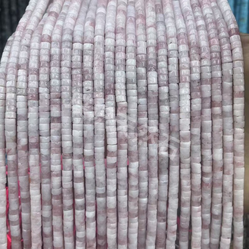 2*4mm天然石管珠隔片散珠玉髓青金水晶圆柱隔珠diy饰品配件批发|undefined
