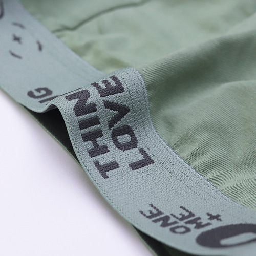 Solid color cotton boxer men's boxer briefs wholesale low waist trendy underwear men's boxer briefs