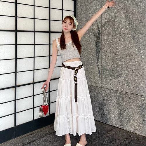 American western denim buckle leather belt female personality street hottie retro design fashion hollow belt