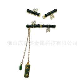 国风竹节扣55-60MM6款 好柿花生服饰配件 花生子母扣新中式服饰扣