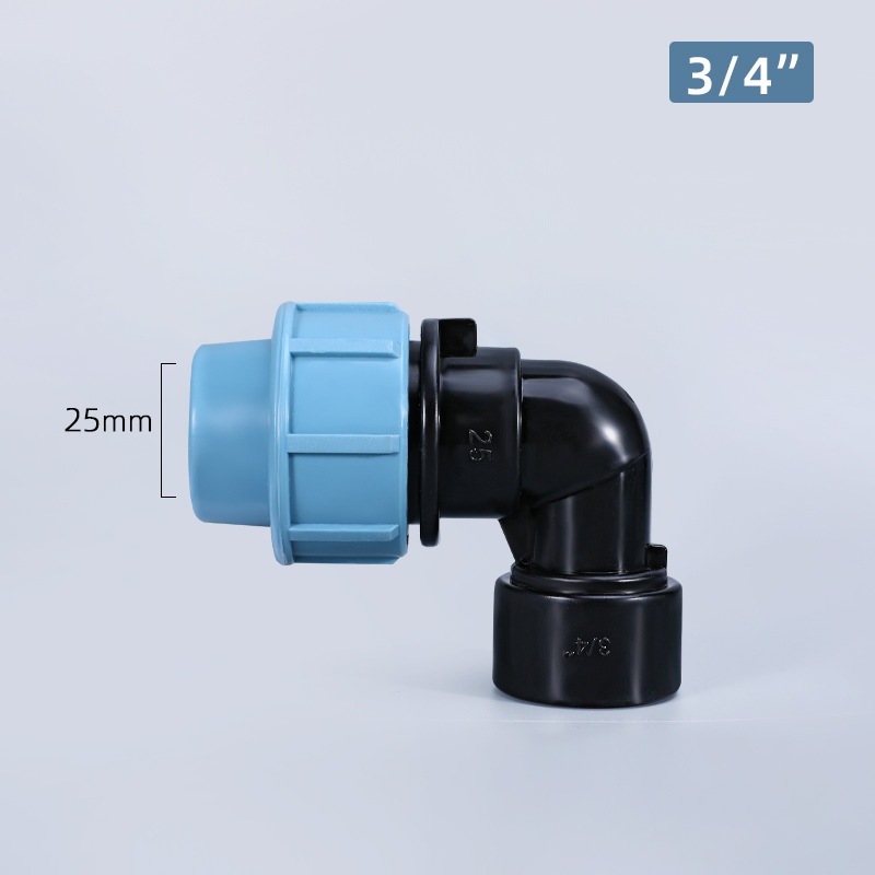 Conector de tubería de agua de plástico PE accesorios de tubería de conexión rápida PE reparación de emergencia cable interno codo PE Conexión de tarjeta rápida cable externo tee al por mayor