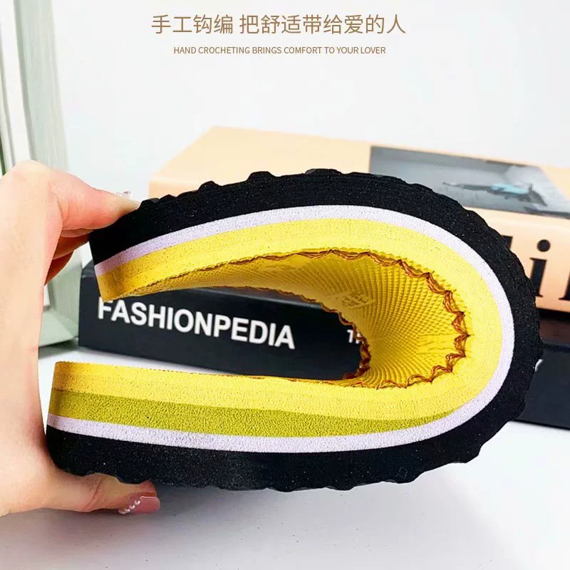 Подошвы для обуви, гладкая подошва, мягкая подошва, подошвы для обуви ручной работы, связанные крючком