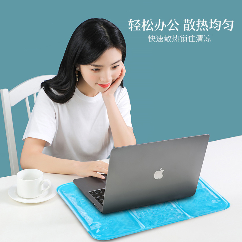 水不要のアイスパッド 夏用ジェルパッド 座布団 冷却パッド 熱を逃がし通気性があり涼しい オフィスや教室用パッド 氷のように冷たい|undefined