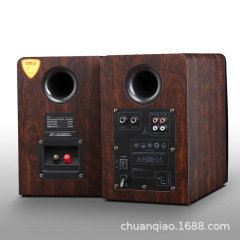 Chqiao 本棚 hifi リビングルームオーディオカード Bluetooth 光ファイバー同軸ホームコンピュータデスクトップモニタリングスピーカー