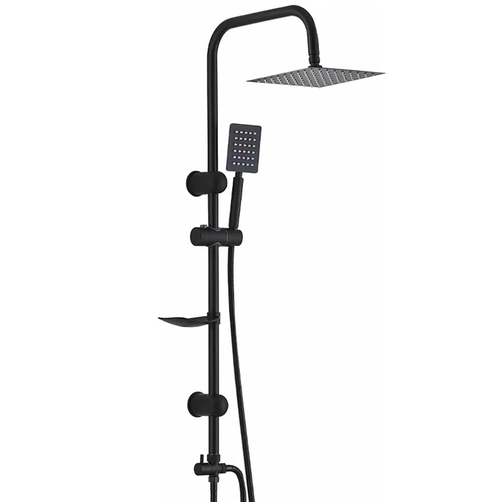 Conjunto de ducha de barra elevadora de agua negra