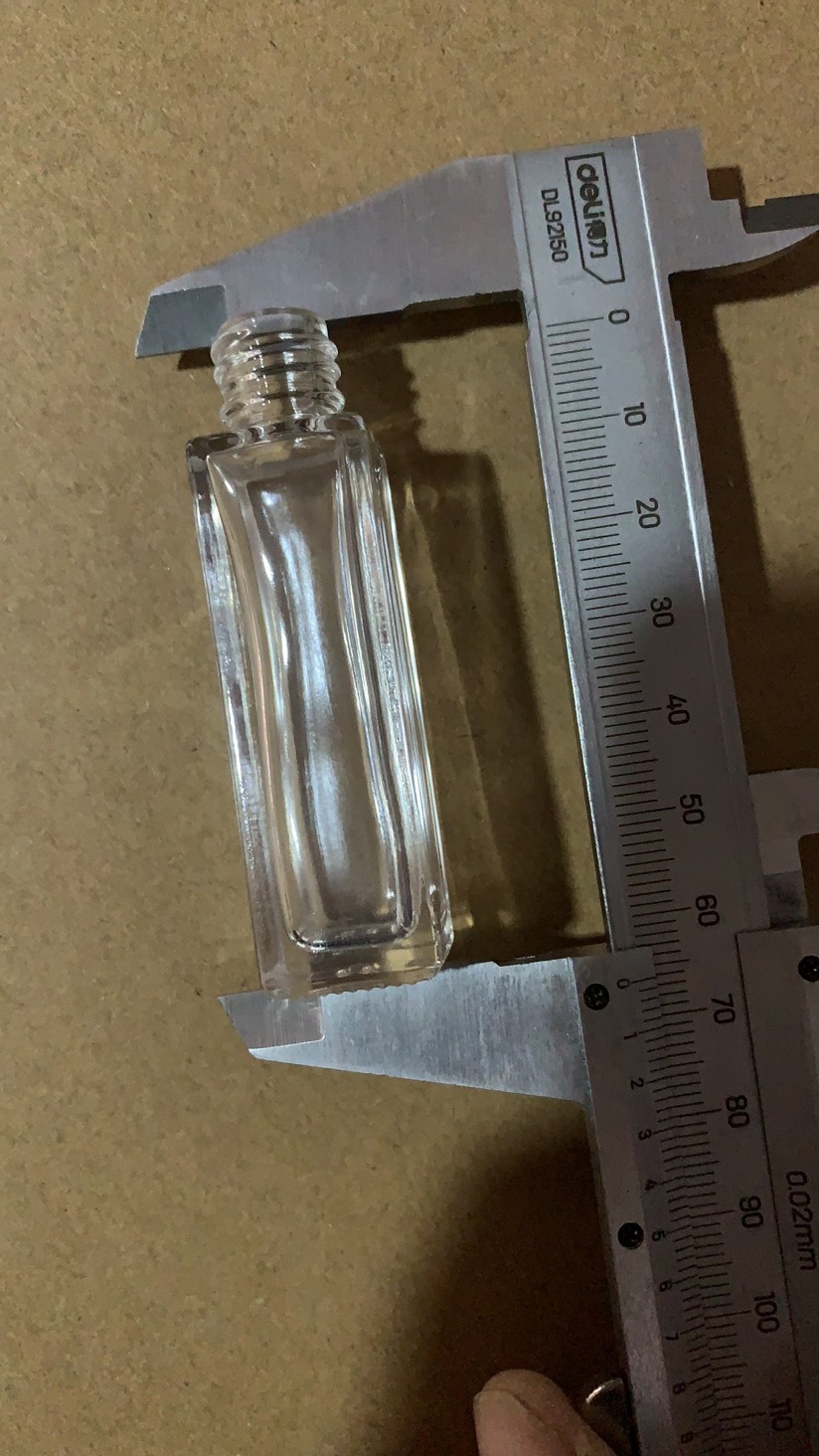 Botellas Vidrio para Esmalte 5–15 ml — Con Brocha (Transparente)