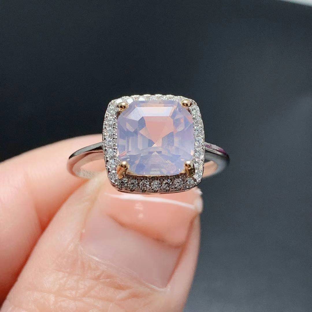 Organic lavender stone inlay