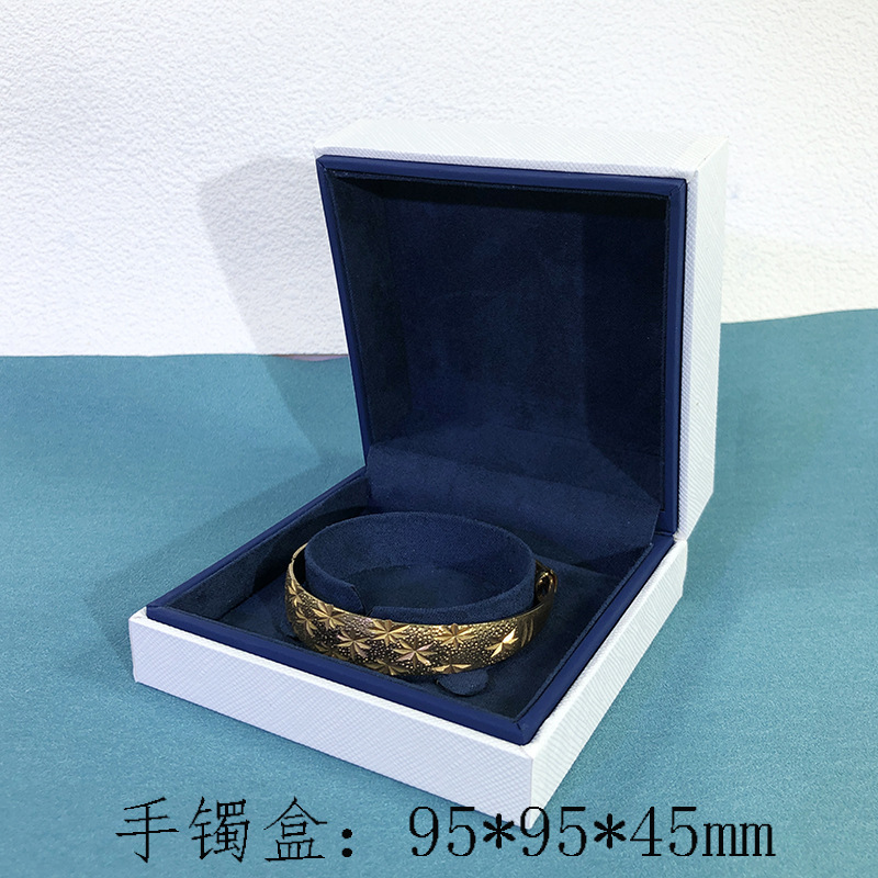厂家直销拼色双层胶胚直角首饰盒时尚珠宝包装盒吊坠盒饰品盒批发|undefined