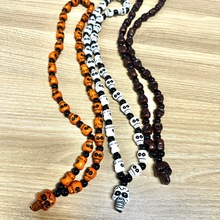 亚马逊爆款非主流朋克骷髅头吊坠锁骨链 摇滚嘻哈创意choker女