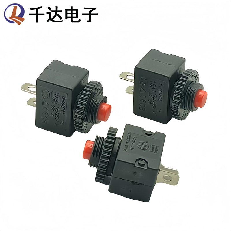 小型过载保护器开关KB-001/102设备用断路器10A16A