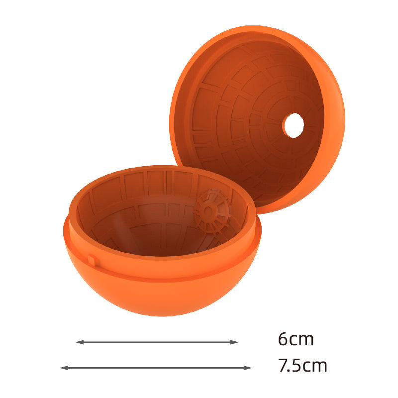硅胶创意星际多色冰球模具-02