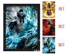 3d光栅变换卡三维立体画卡通游戏动漫闪卡贴纸变幻明信片厂家印刷