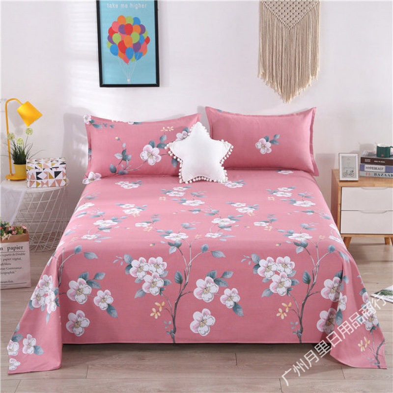 Old Coarse Cloth Bed Sheet Single Piece Cotton Thickened Cotton Linen Student Dormitory Single Piece Double Student Dormitory Four Seasons Skin Friendly