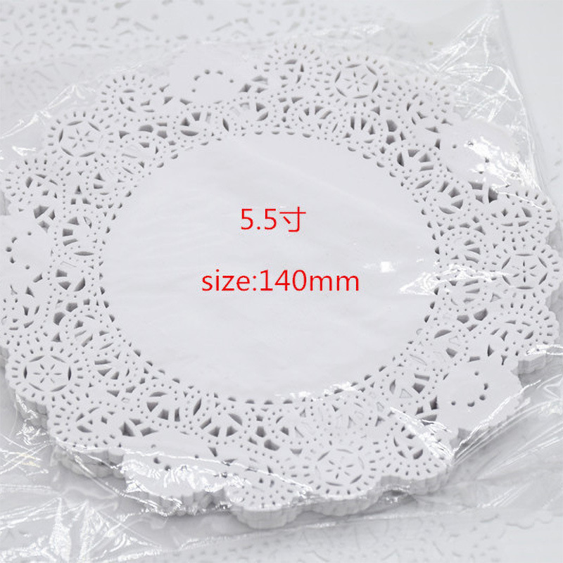 通花纸垫圆形餐具垫  花边纸花底4.5/5.5/6.5/8.5寸