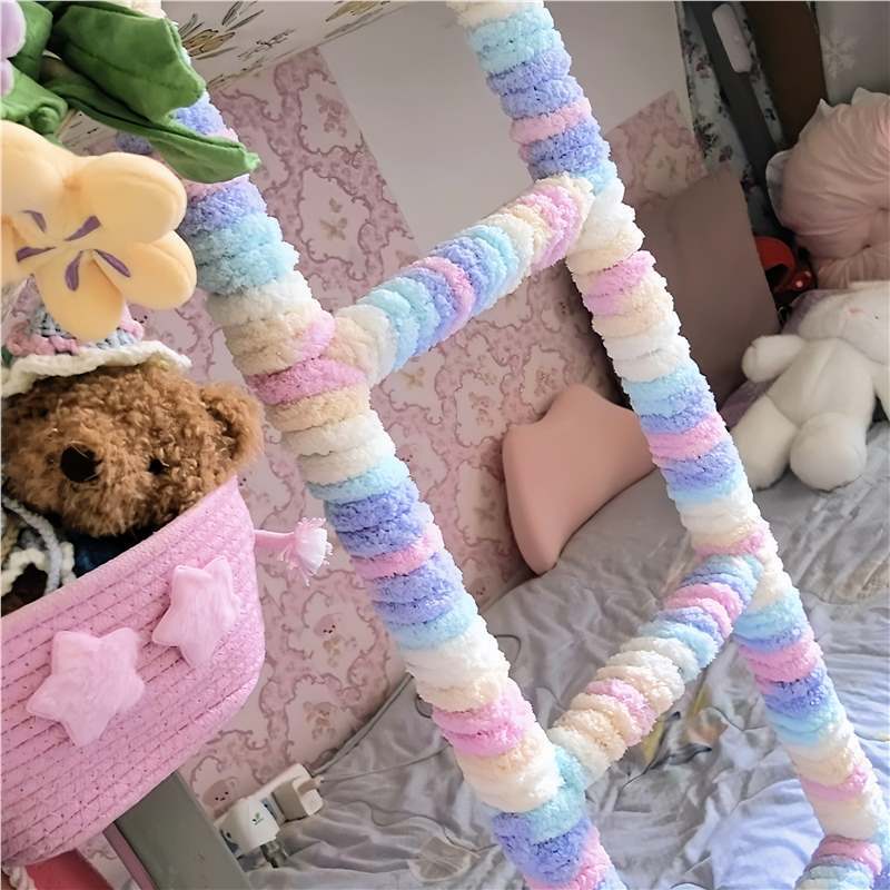 Extra-thick cat tail yarn ball, thick yarn for kindergarten dormitory ladder wrapping, railing modification, soft edge tape Extra-thick cat tail yarn ball, thick yarn for kindergarten dormitory ladder wrapping, railing modification, soft edge tape