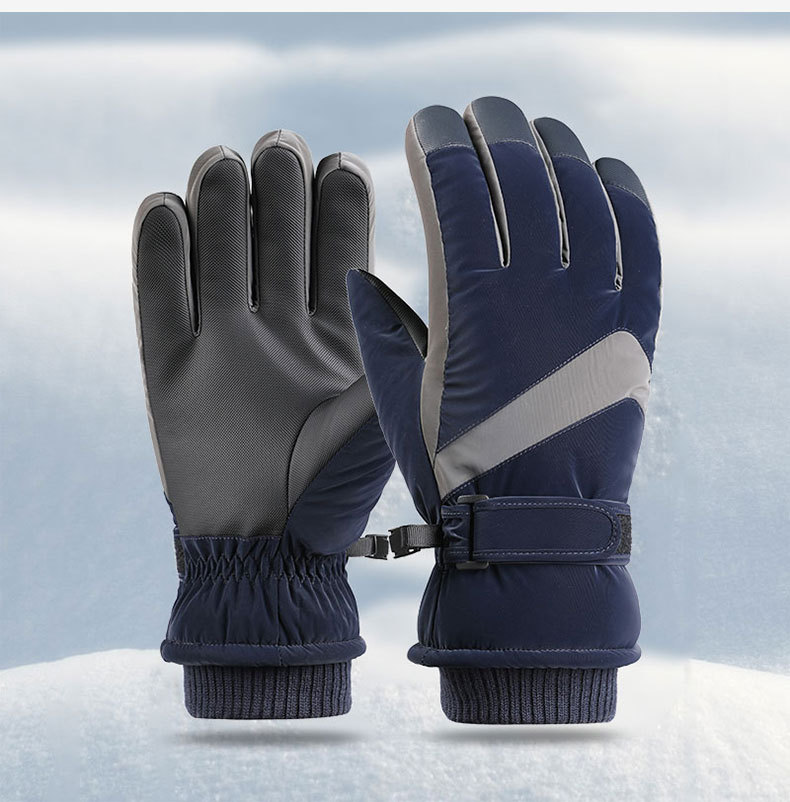 Unisex Retro Farbblock Polyester Handschuhe 1 Paar display picture 3