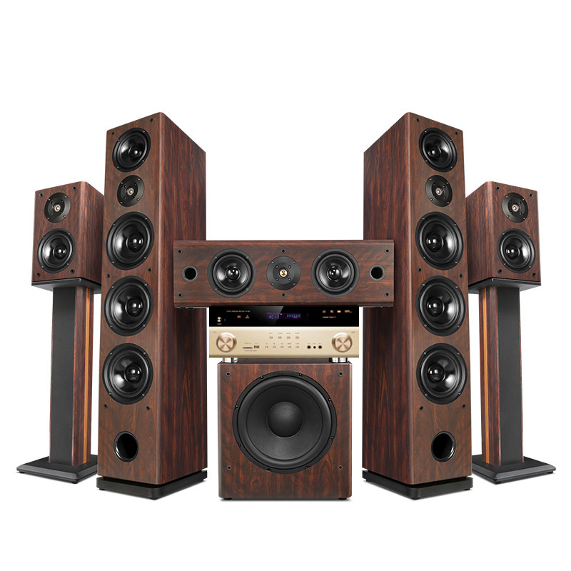 Chqiao フロアスタンド 5.1 ホームシアター サラウンド サウンド リビング ルーム Bluetooth ハイパワー KTV サブウーファー スピーカー|undefined