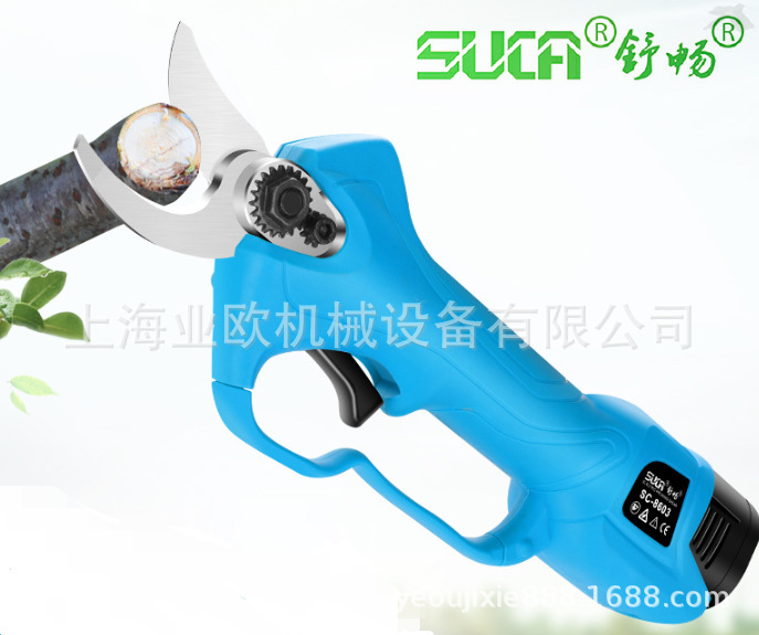 充电式无线电动剪刀 舒畅2.8公分锂电修枝剪 SC-8603便携式树枝剪