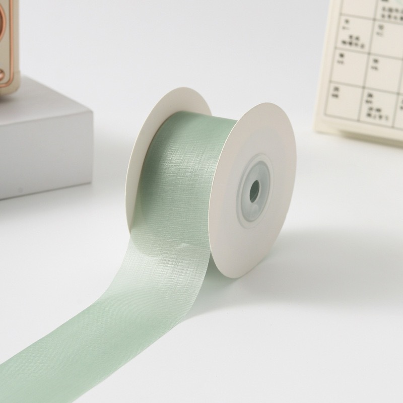 Inventario de 4cm seda de leche cinta de nieve de alta sensibilidad cinta de cabello DIY accesorios flores regalo ramo de flores cinta de flores