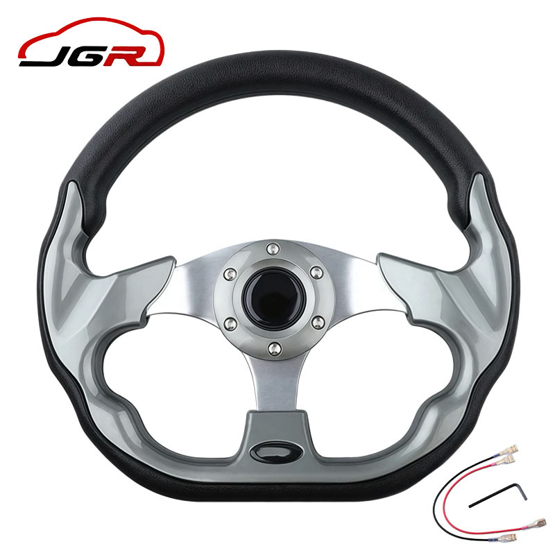 Car modification PU steering wheel, personalized racing game kart 13-inch 320mm racing amusement car steering wheel