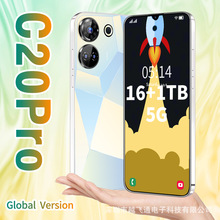 新品跨境手机C20Pro热销智能16+1T大内存大屏跨境手机源头批发厂
