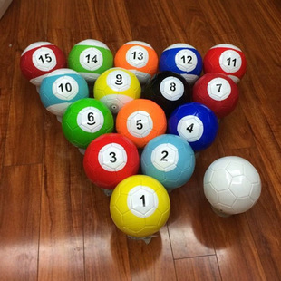 Factory Direct Sales Supply High-End Football-Style Billiards No. 2, No. 3, No. 4, No. 5 Machine-Sewn Footballs in Large Quantities in Stock