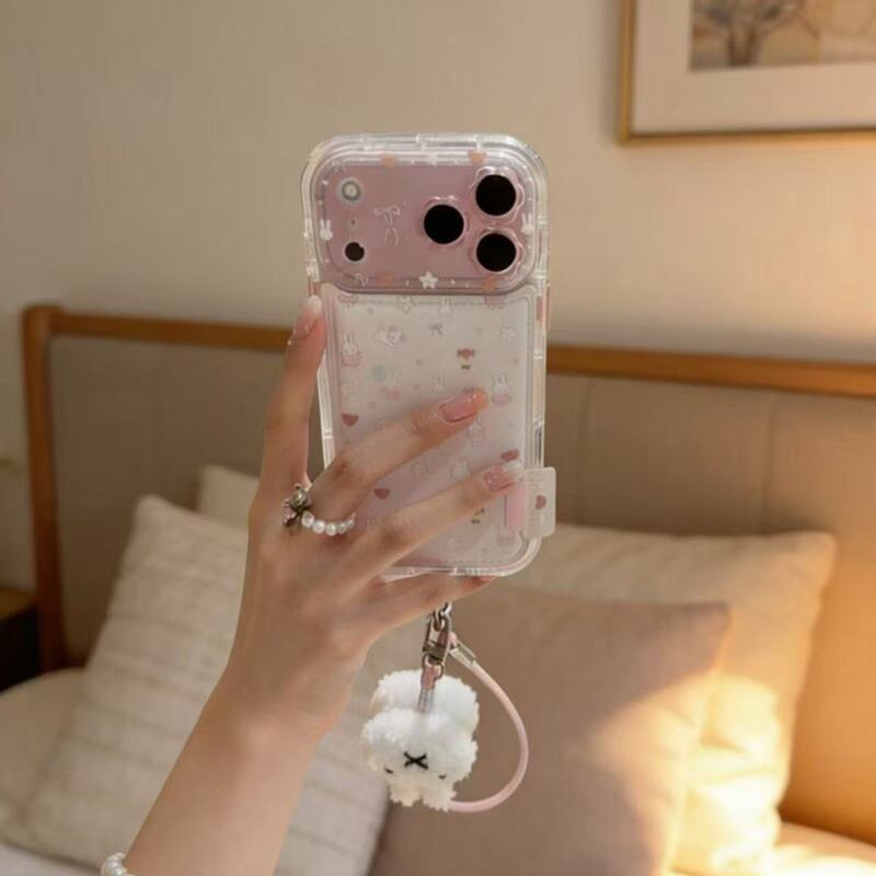 Label Miffy Rabbit Bear Suitable for Iphone17Promax Mobile Phone Case New Model 17Pro/15/14 Soft Case 13