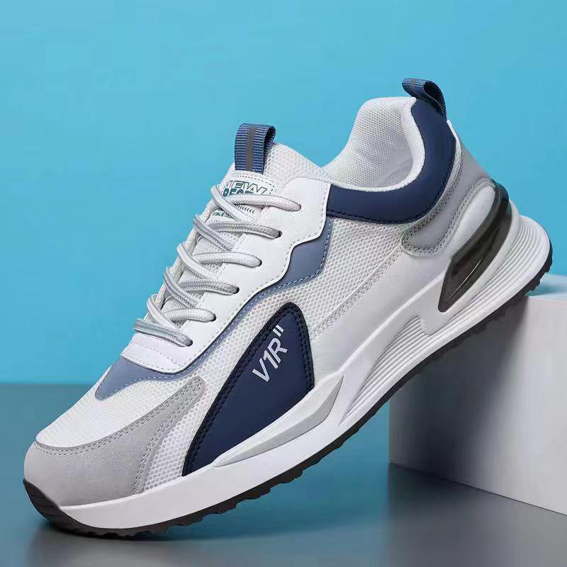 Zapatos deportivos de moda nueva moda zapatos casuales de cuero transpirables zapatos de correr cómodos zapatos de hombre con suela suave