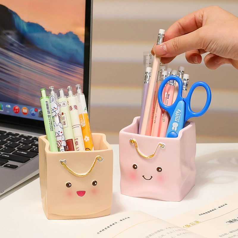 Ruijie новый держатель для ручек офисной культуры, декоративный стол, декоративный набор, смола держатель для ручек мультфильм премиум-класса, канцелярская коробка