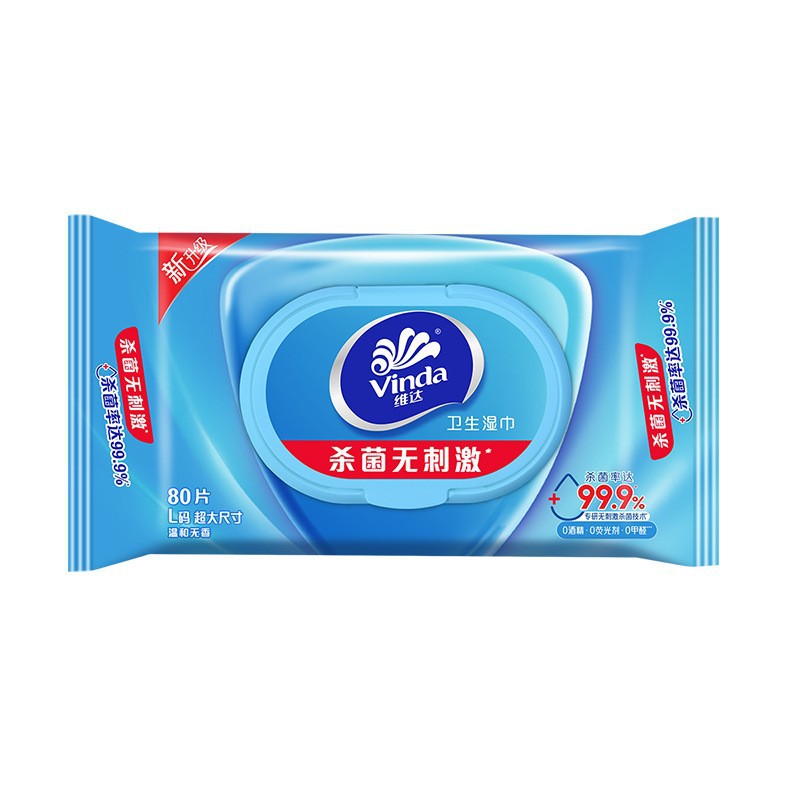 Vinda antiseptic wipes 80 pieces/pack [large size L]